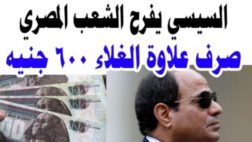 الرئيس السيسي يفرح الشعب ويضاعف علاوة غلاء المعيشة