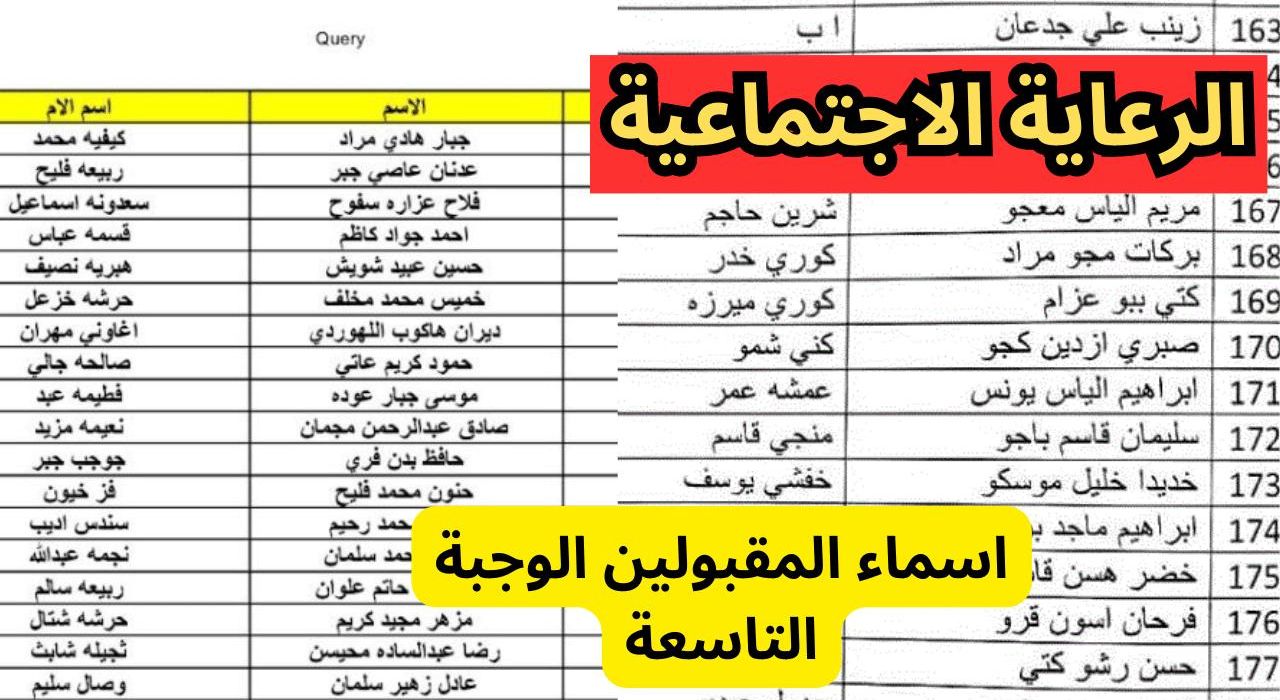 pdf قوائم أسماء المشمولين في الرعاية الاجتماعية بالعراق 2023-2024 عبر موقع وزارة العمل برقم الهوية 2 pdf قوائم أسماء المشمولين في الرعاية الاجتماعية بالعراق 2023-2024 عبر موقع وزارة العمل برقم الهوية