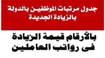 زيادة مرتبات الموظفين العاملين بالدولة بقيمة 3500 جنيه بأثر رجعي