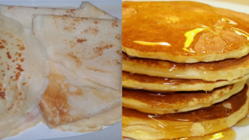 طريقة عمل البان كيك والكريب في الطاسة في 10 دقائق لأطفالك في البيت