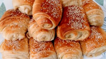 لعشاق مخبوزات الأفران حضري الباتيه بحشوة الجبن والشوكولاتة في البيت بطعم خرافي