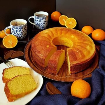 طريقة عمل كيكة البرتقال الهشة بطعم وشكل و رائحة جذاب