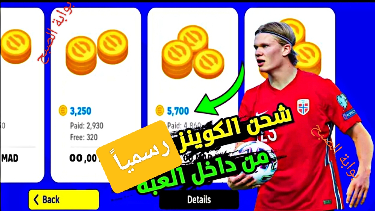 "Coins efootball".. خطوات شحن كوينز بيس 2024 بالطريقة الرسمية عن طريق الرصيد بالاي دي 5 “Coins efootball”.. خطوات شحن كوينز بيس 2024 بالطريقة الرسمية عن طريق الرصيد بالاي دي