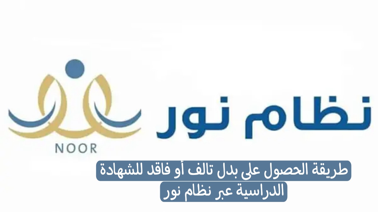 خطوة بخطوة وزارة التعليم توضح طريقة الحصول على بدل تالف أو فاقد للشهادة الدراسية عبر نظام نور 5 خطوة بخطوة وزارة التعليم توضح طريقة الحصول على بدل تالف أو فاقد للشهادة الدراسية عبر نظام نور