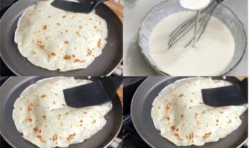 اعملي خبز مسطح سهل وسريع بدون عجن وبدون فرن