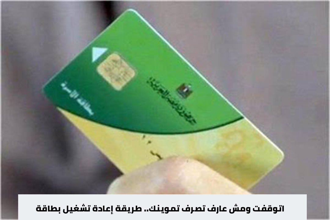 اتوقفت ومش عارف تصرف تموينك.. طريقة إعادة تشغيل بطاقة التموين 2 اتوقفت ومش عارف تصرف تموينك.. طريقة إعادة تشغيل بطاقة التموين