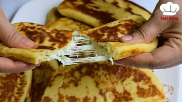 فطائر الحليب الروسية الرائعة للفطار هشة وقطنية وطرية فى 3 دقائق بدون فرن بعجينة خرافية للمخبوزات
