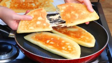 “الحلوى المثالية ليوم بارد” طريقة عمل فطائر الحليب الساخن بدون زيت