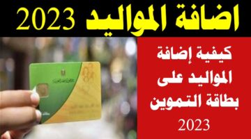 إضافة المواليد الجديد إلى بطاقات التموين