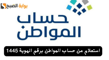 استعلام عن حساب المواطن برقم الهوية 1445 20231108 145418 ٠٠٠٠