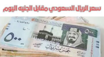 الريال السعودي مقابل الجنيه