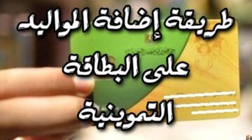 الفئات المستحقة لإضافة المواليد على بطاقة التموين11