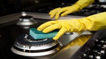 تنظيف عيون البوتجاز المحروقة