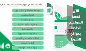 حجز موعد في الشرطة الكترونيا 1445 بالخطوات الصحيحة من الموقع الرسمي