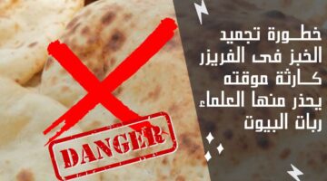 خطورة تجميد الخبز