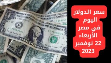 شوف بكم.. تذبذب في سعر الدولار مقابل الجنيه المصري اليوم الأربعاء 22-11-2023 في البنوك المصرية