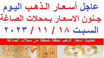 عيار 21 وصل كام النهاردة ..  سعر الذهب في مصر اليوم السبت 18/11/2023 وتغيرات كبرى غير مسبوقة
