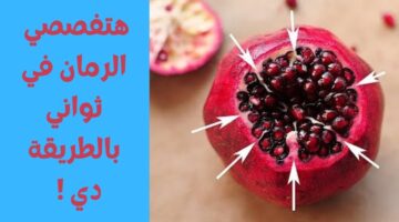 طريقة تفصيص الرمان