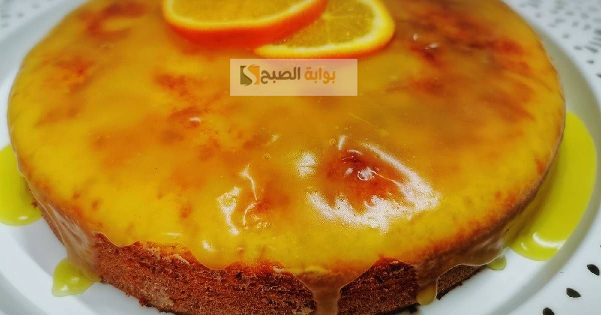 طريقة عمل الكيكة العادية بالبرتقال والصوص السريع
