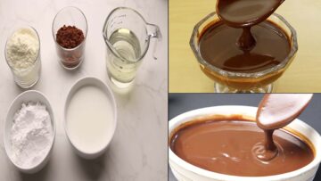 طريقة عمل ألذ صوص شوكولاته للدهن والحلويات بسيط جدا وبدون شوكولاته أو دهون والطعم روعة