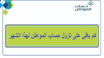 موعد نزول حساب المواطن لهذا الشهر