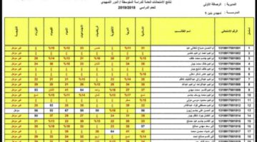 نتائج الثالث المتوسط الدور الثالث في العراق