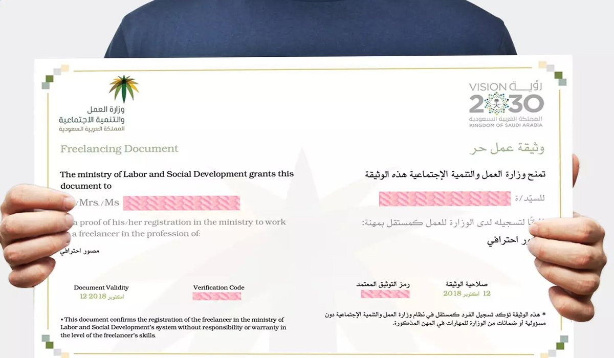 شروط وخطوات استخراج وثيقة العمل الحر للمواطنين والمواطنات 5 شروط وخطوات استخراج وثيقة العمل الحر للمواطنين والمواطنات