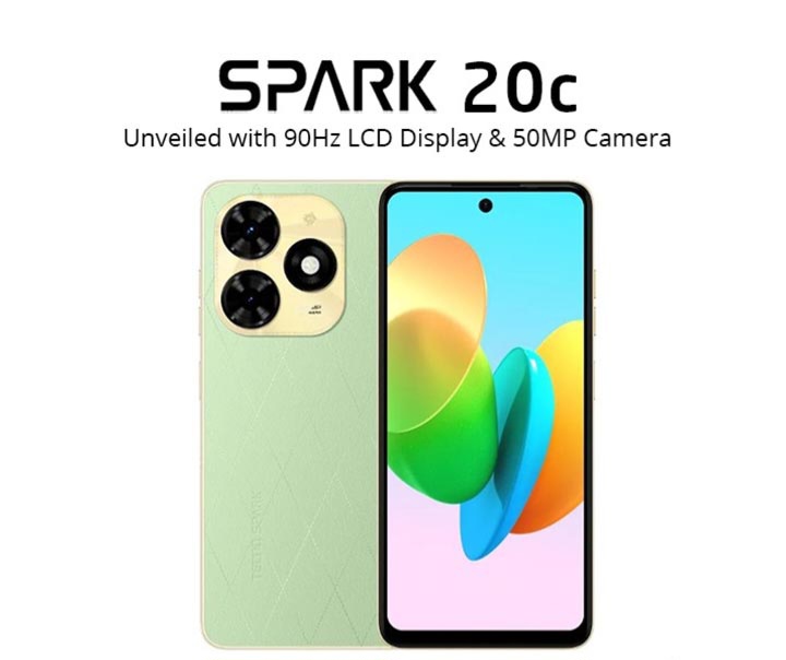 سعر ومواصفات هاتف Tecno Spark 20C – أفضل هاتف اقتصادي حتى الآن