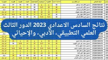 “عاجل ظهرت الآن”.. رابط results-mlazemna.com لتحميل نتائج السادس الإعدادي 2023 الدور الثالث pdf.. بهذه الطريقة