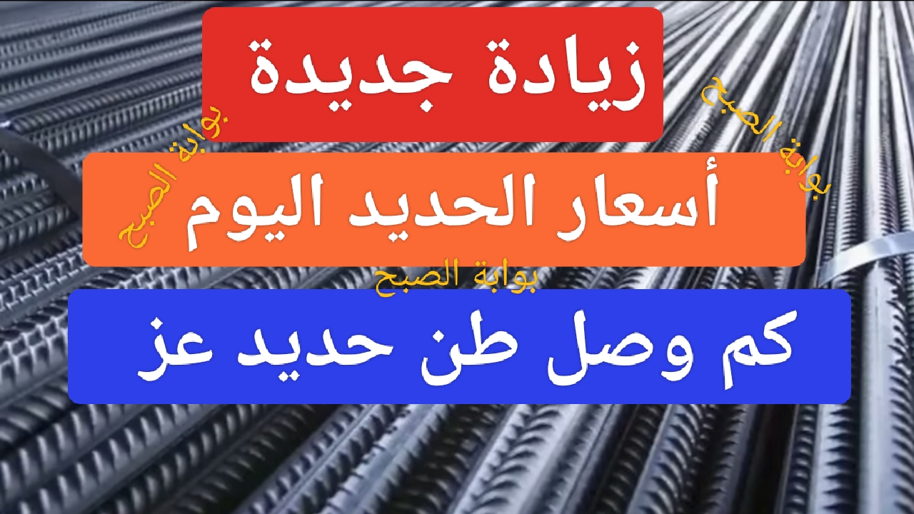 "بزيادة 290 جنية".. أسعار الحديد اليوم في مصر وكم سعر طن حديد عز بعد إرتفاع سعره 5 “بزيادة 290 جنية”.. أسعار الحديد اليوم في مصر وكم سعر طن حديد عز بعد إرتفاع سعره