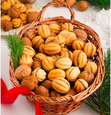 بسكويت الجوزية الهش سهل ولذيذ حضرية في المنزل ب 4 مكونات