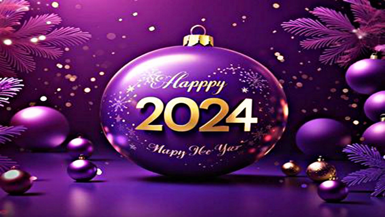 مجاناً تصميم تهنئة راس السنة 2024 للحبيب والصديق Happy New Year عبارات بمناسبة العام الجديد