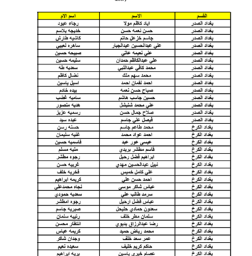 اون لاين PDF كشوفات اسماء المشمولين فى الرعاية الاجتماعية بالعراق 2023 الدفعة الاخيرة من موقع وزارة العمل .molsa.gov.iq