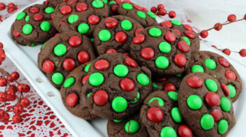 chocolate mm christmas cookies facebook