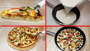 بأسرار المطاعم.. طريقة عمل بيتزا الطاسة السريعة بعجينة قطنية بدون فرن بطعم روعة واحلي من الجاهزة