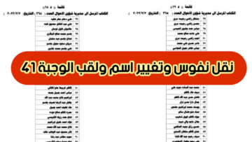 رابط اسماء نقل النفوس الوجبة الجديدة بالعراق 2023 عبر موقع وزارة الداخلية