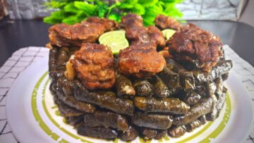 طريقة عمل محشي ورق العنب باللحم المفروم وفوائده