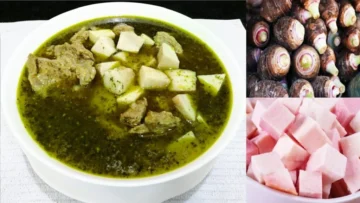 طريقة عمل القلقاس المسلوق باللحمة والخضرة طعمه خطيير.. عيالك هيطلبوه منك كل يوم من حلاوته