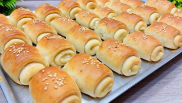 بكيلو دقيق 30 قطعه باتية الأفران المحشي بالجبنة هش وزي القطن للفطار والعشاء أحلي مخبوزات بطعم وريحة حكاية
