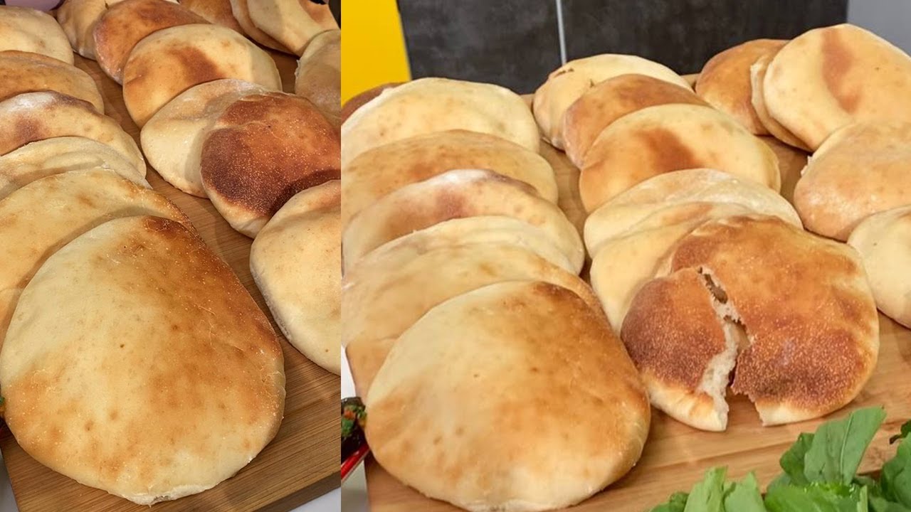 بنصف كيلو دقيق هتعملي كمية كبيرة من العيش الشامي في الطاسة هش ومنفوخ وطعمه رهيب 5 بنصف كيلو دقيق هتعملي كمية كبيرة من العيش الشامي في الطاسة هش ومنفوخ وطعمه رهيب