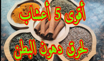 أقوى 5 أعشاب لحرق دهون البطن والأرداف في أسرع وقت