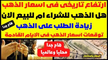 ارتفاع تاريخي في سعر الذهب