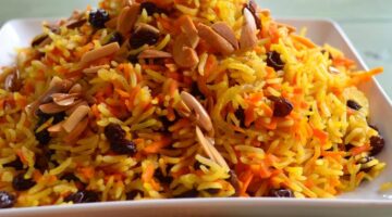 الأرز البسمتي بالمكسرات بتوابله المميزة