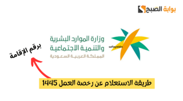 الاستعلام عن رخصة العمل