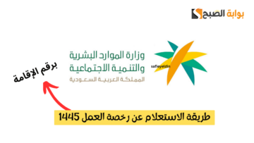 “برقم الإقامة” طريقة الاستعلام عن رخصة العمل 1445 للوافدين عبر موقع الموارد البشرية