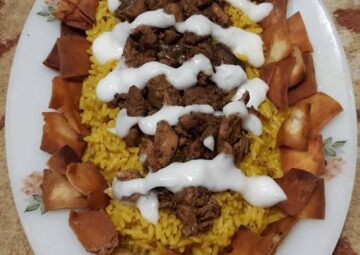 طريقة عمل الفتة السوري في المنزل خطوة بخطوة