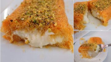 الكنافة بالكريمة