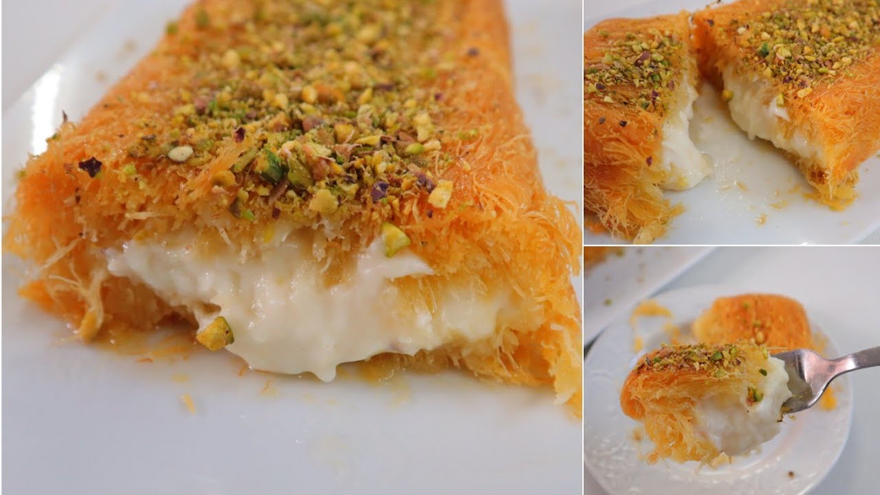 طريقة الكنافة بالكريمة في البيت باسرار الحلواني مش حتشتريها من برة تاني