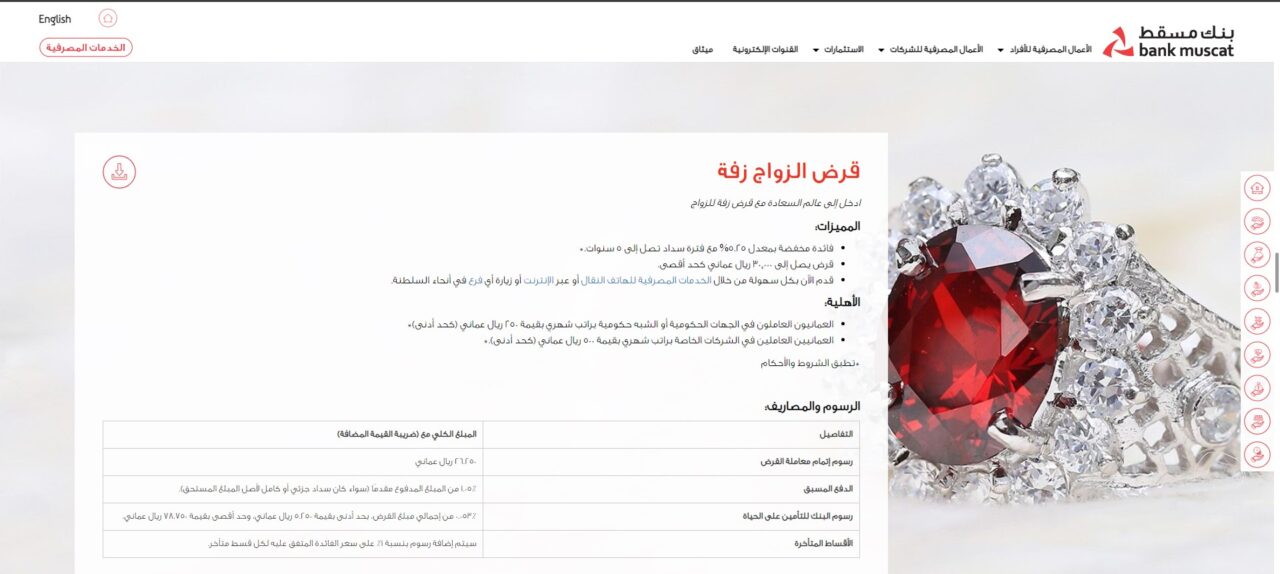 بشروط بسيطة.. الحصول على قرض الزواج زفة من مصرف مسقط