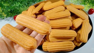 بربع كيلو دقيق حضري كيلو من بسكويت الشاي اليومي بدون بيض أو سمنة أو قمع